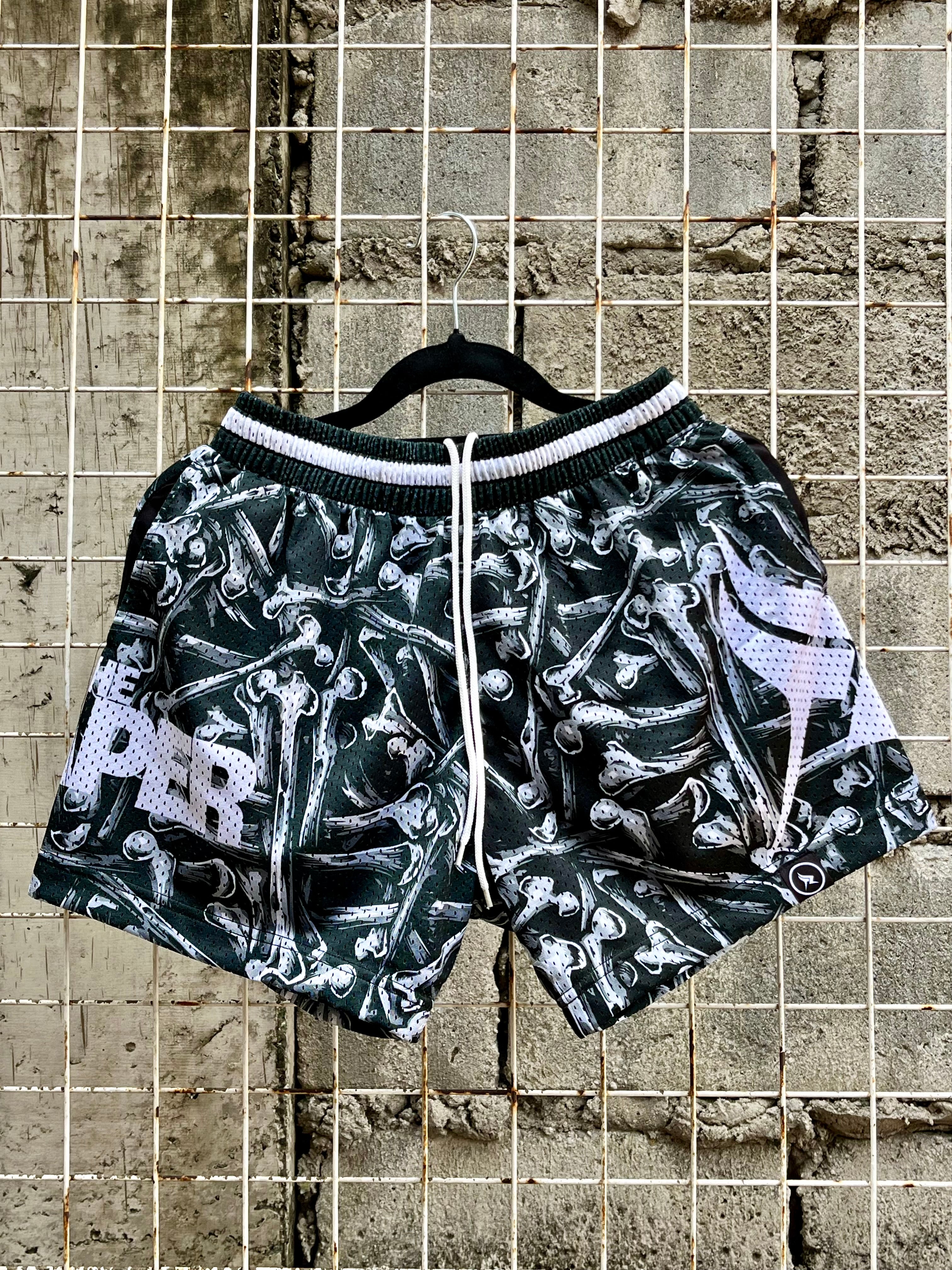 TR1 - Mesh Short Black Bones (Halloween Edition)