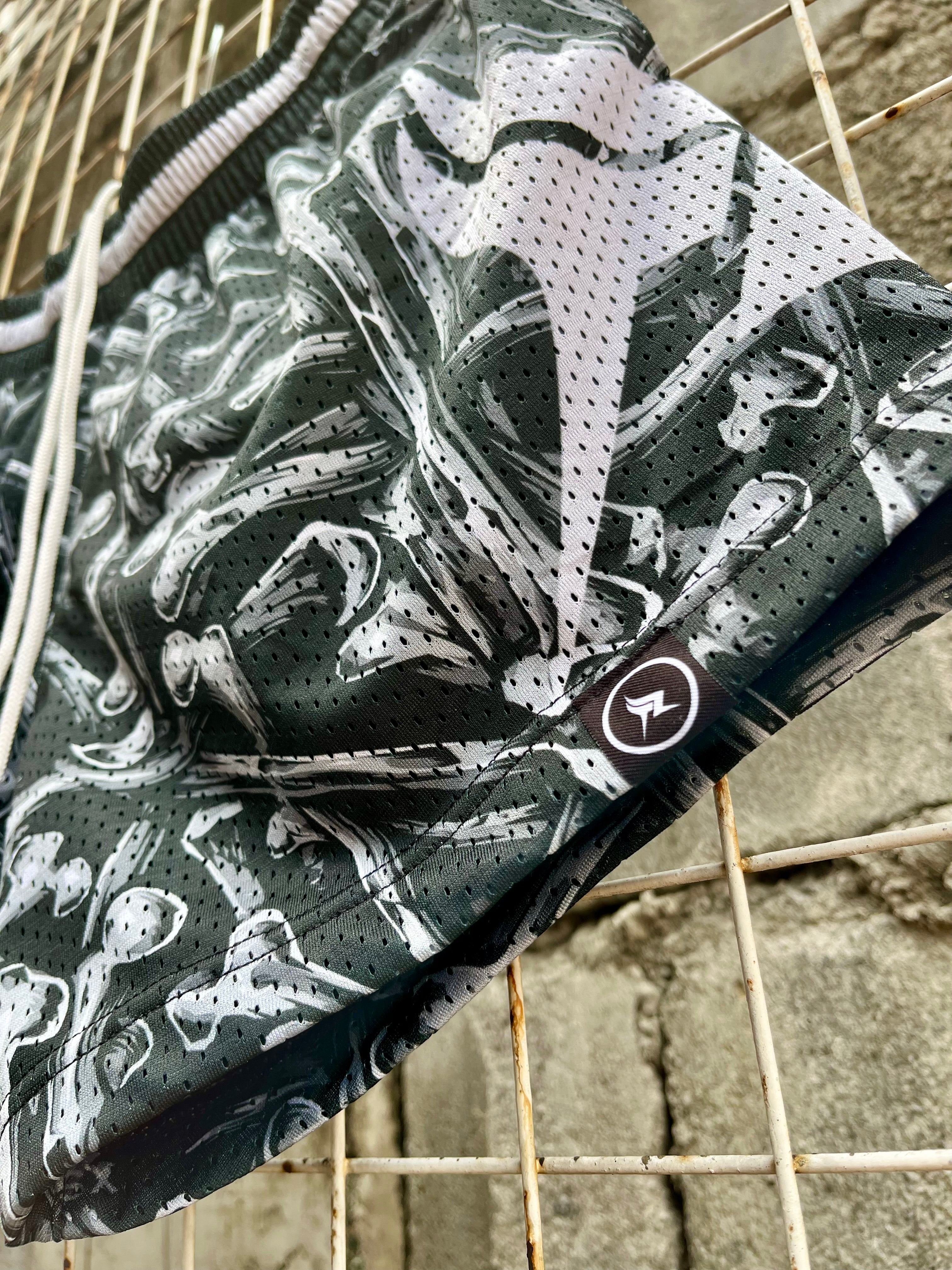 TR1 - Mesh Short Black Bones (Halloween Edition)