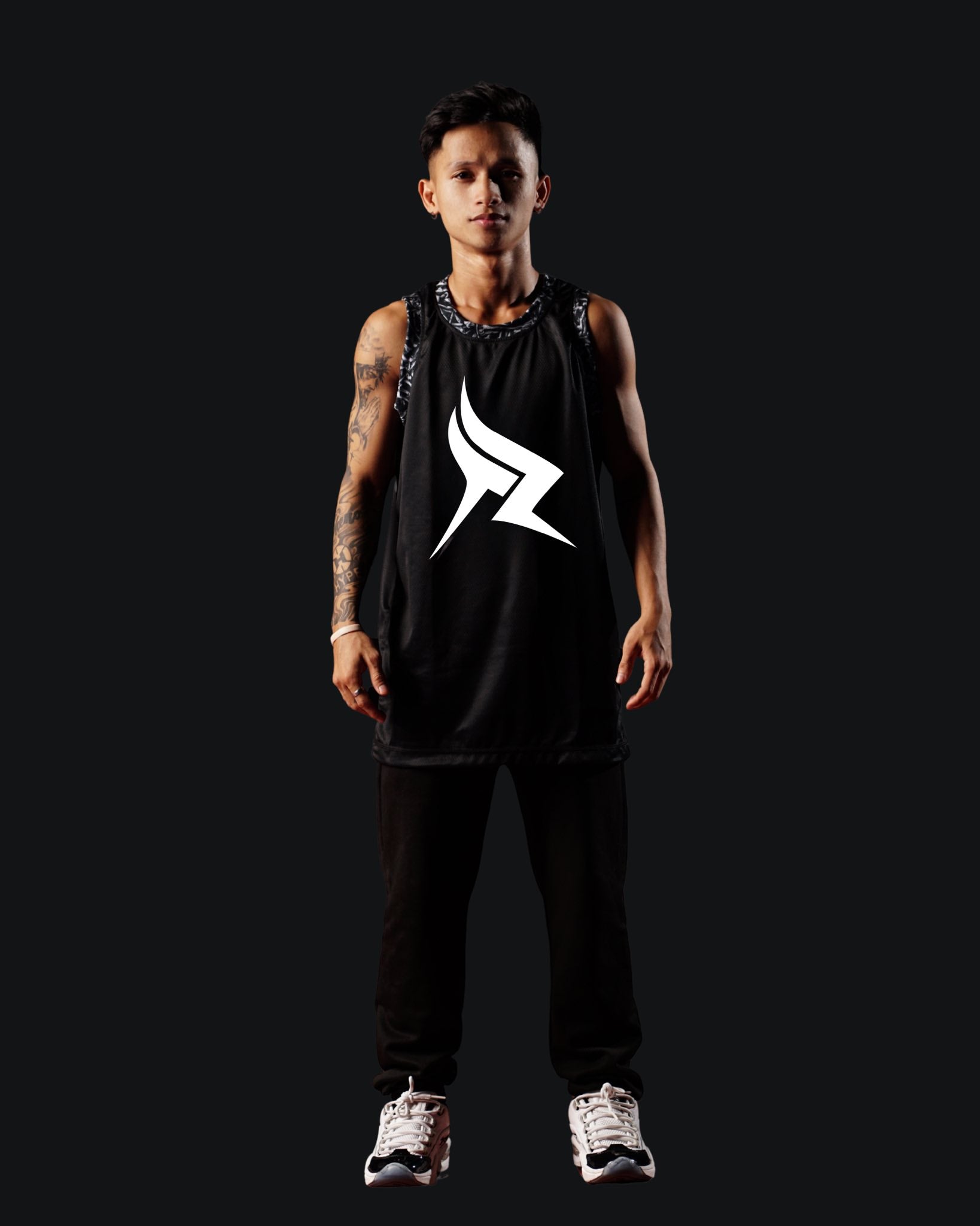 TR1 ICON JERSEY - BLACK BONES (Black)