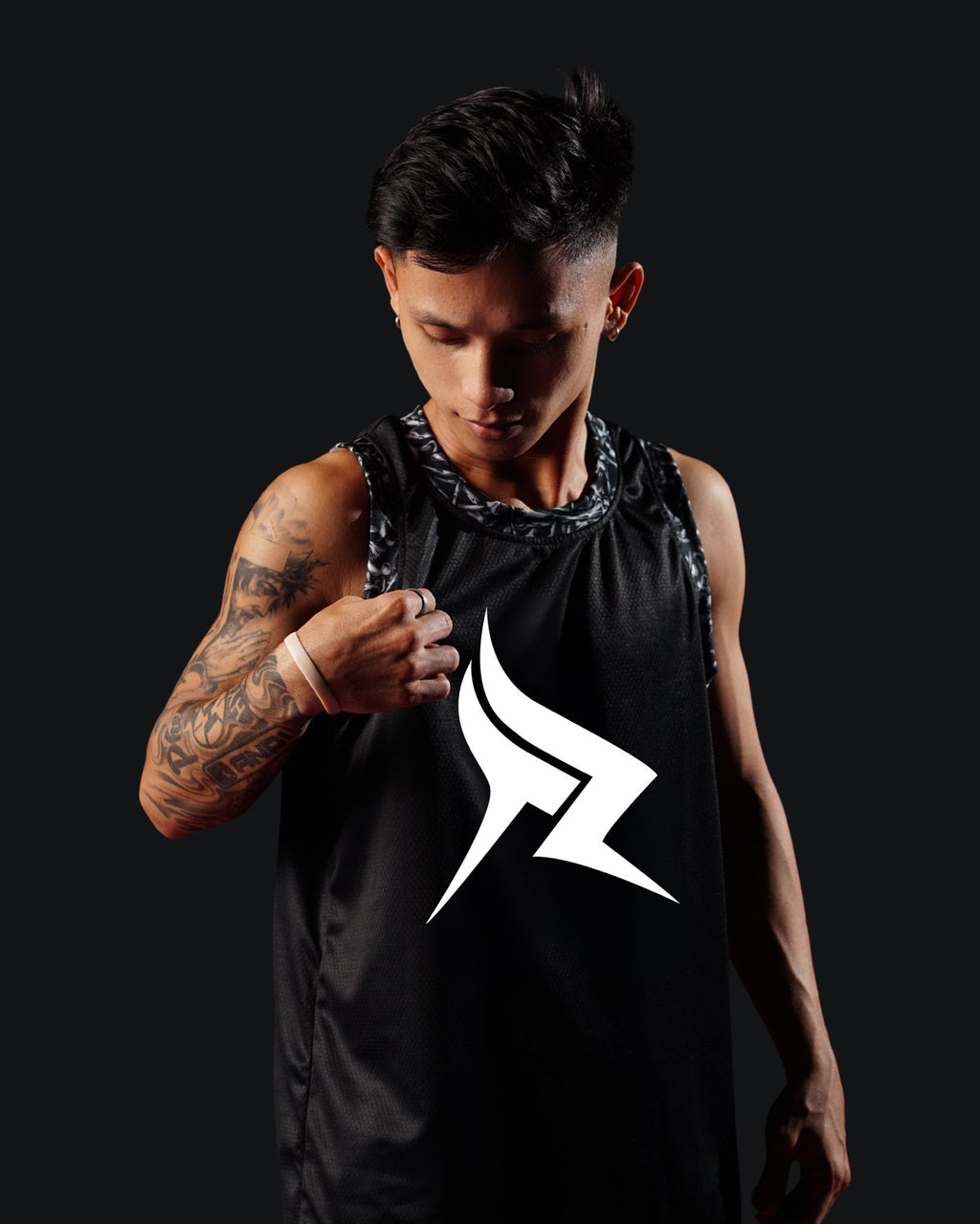 TR1 ICON JERSEY - BLACK BONES (Black)